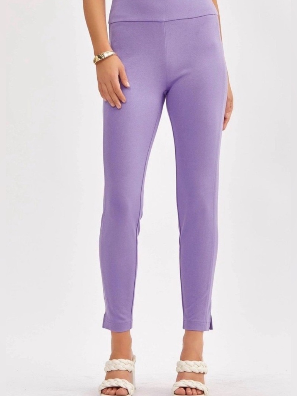 Dear Scarlett Size Large Lilac Pull-on Skinny Pant, NWT